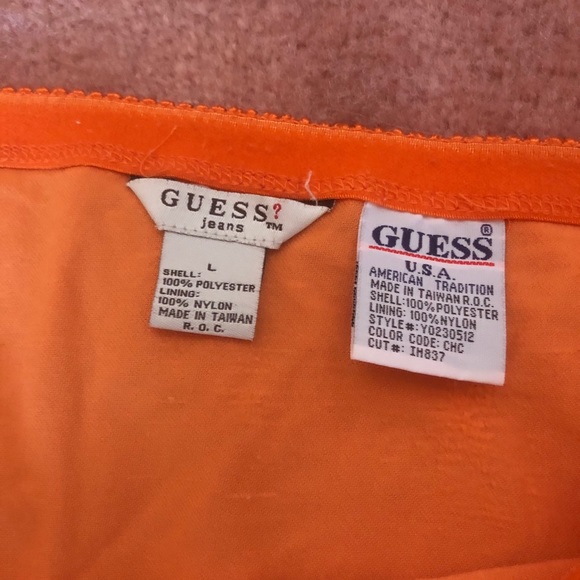 Sheer Pink/orange guess skirt - Picture 2 of 6